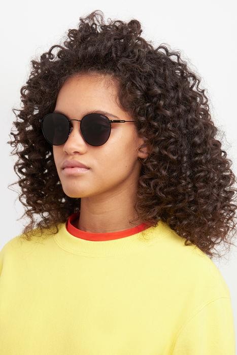 Sunglasses Polaroid PLD 6171/S 204810 (807 M9) color black shape round lenses grey polarized