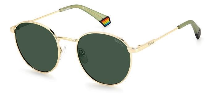 Sonnenbrillen Polaroid PLD 6171/S 204810 (J5G UC) farbe gold form rund gläser green polarized