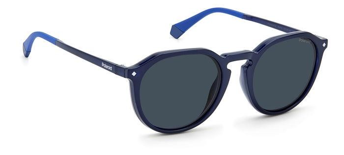 Brillen Polaroid PLD 6165/CS 204815 (PJP C3) farbe blue form rund gläser blue polarized