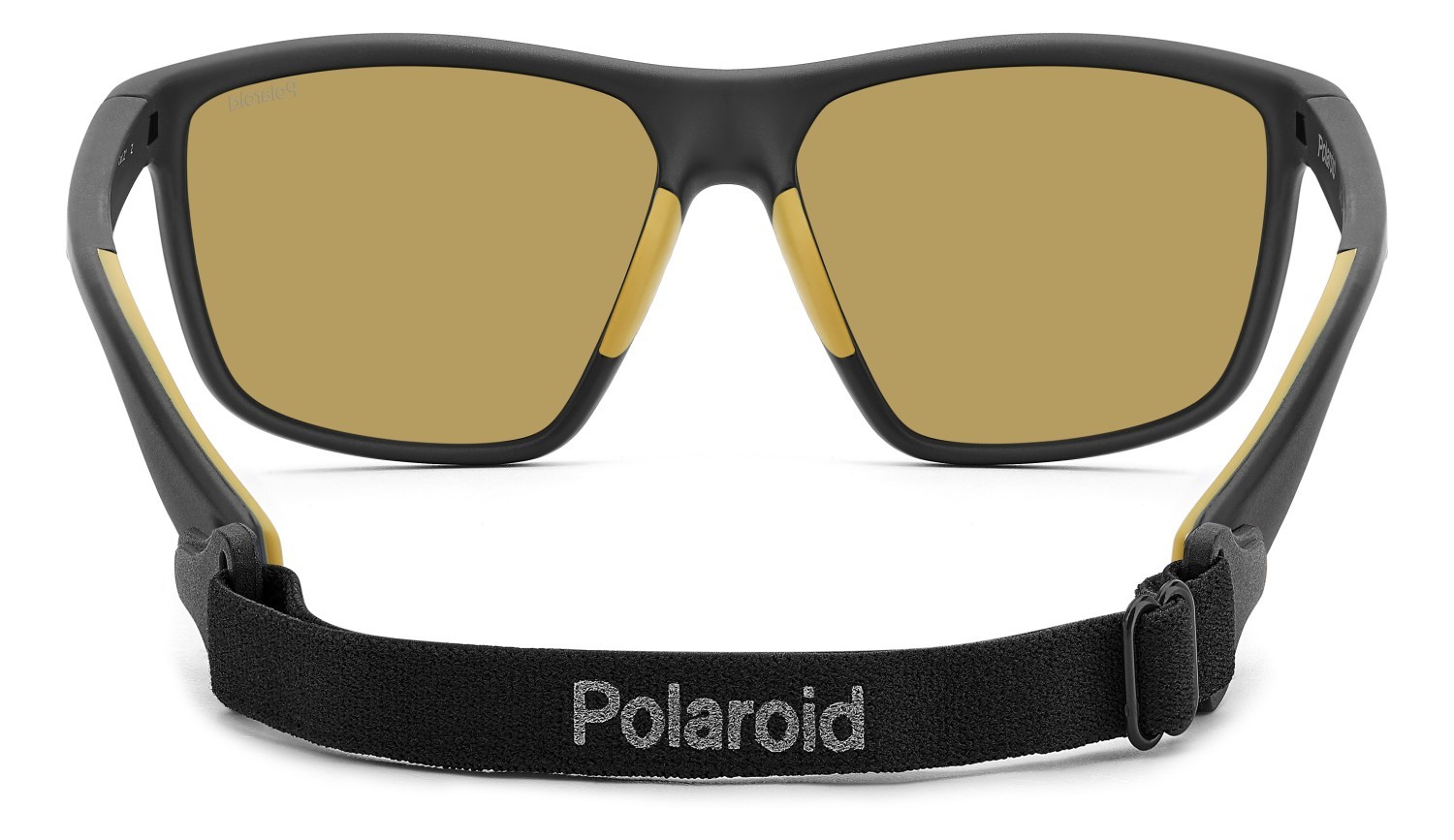 Sunglasses Polaroid Pld 7040/S 204820 PGC MU color matte black yellow shape rectangle lenses yellow polarized