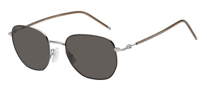 Sonnenbrillen Hugo Boss BOSS 1370/S 204876 (12R IR) farbe matte brown silver form rund gläser grey