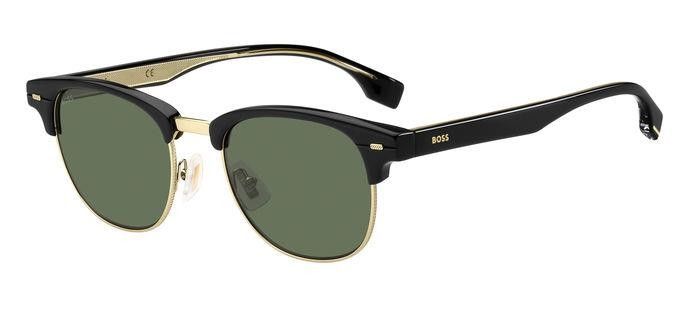 Sonnenbrillen Hugo Boss BOSS 1381/S 204877 (2M2 QT) farbe black gold form rund gläser green