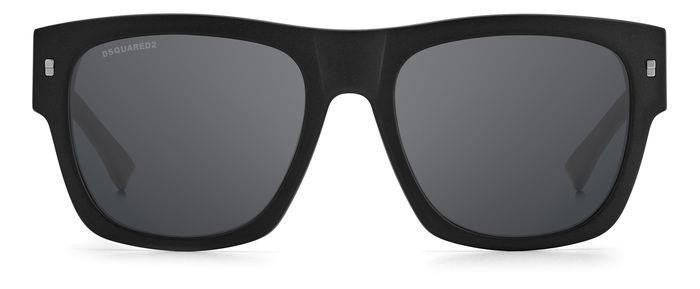 Occhiali da sole Dsquared ICON 0004/S 204881 (003 T4) colore matte black forma quadrato lenti silver mirror