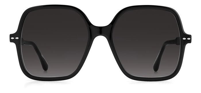 Occhiali da sole Isabel Marant IM 0077/G/S 204904 (807 9O) colore black forma quadrato lenti dark grey shaded