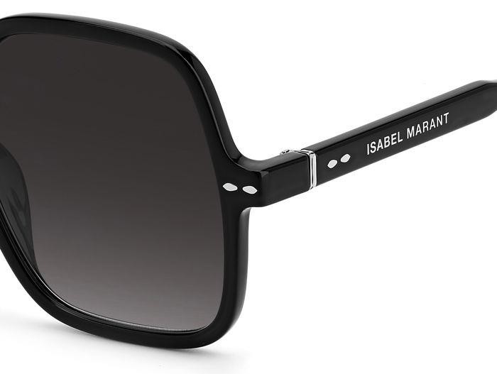 Occhiali da sole Isabel Marant IM 0077/G/S 204904 (807 9O) colore black forma quadrato lenti dark grey shaded