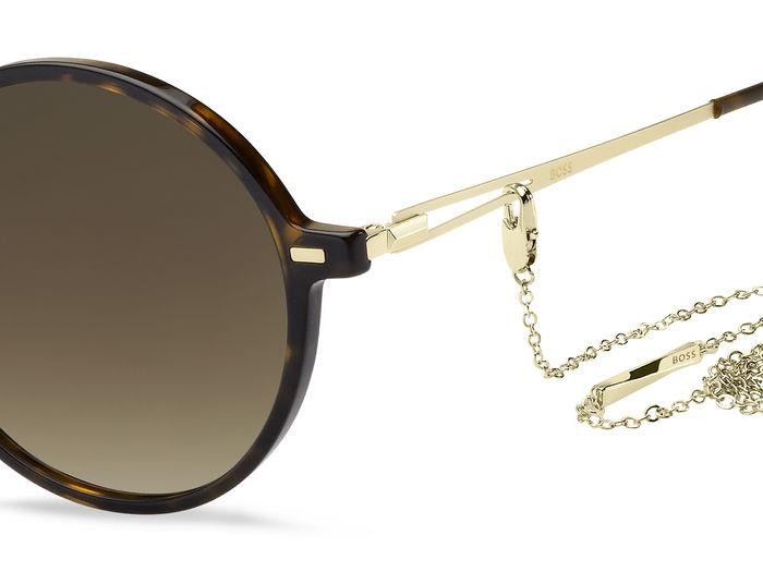 Sonnenbrillen Hugo Boss BOSS 1389/S 204918 (086 HA) farbe havana form rund gläser brown shaded