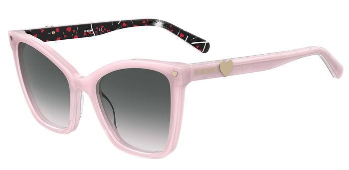 Sunglasses Moschino Love MOL045/S 204920 (35J JP) color pink shape cat eye lenses green pink