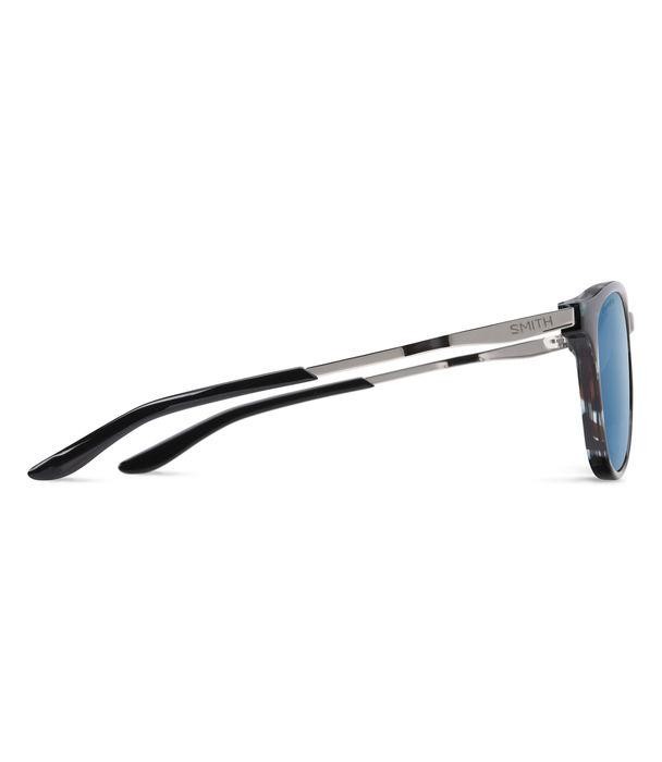 Sunglasses Smith Wander 204931 (JBW QG) color blue havana shape round lenses blue mirror polarized high con
