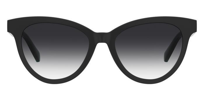 Brillen Moschino Love Mol051/CS 204941 (ETJ 9O) farbe black teal form cat-eye gläser dark grey shaded