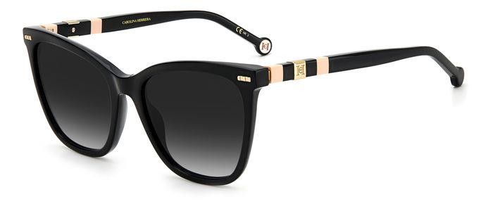 Occhiali da sole Carolina Herrera Ch 0044/S 204976 (3H2 9O) colore black pink forma cat eye lenti dark grey shaded