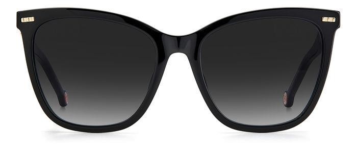 Occhiali da sole Carolina Herrera Ch 0044/S 204976 (3H2 9O) colore black pink forma cat eye lenti dark grey shaded