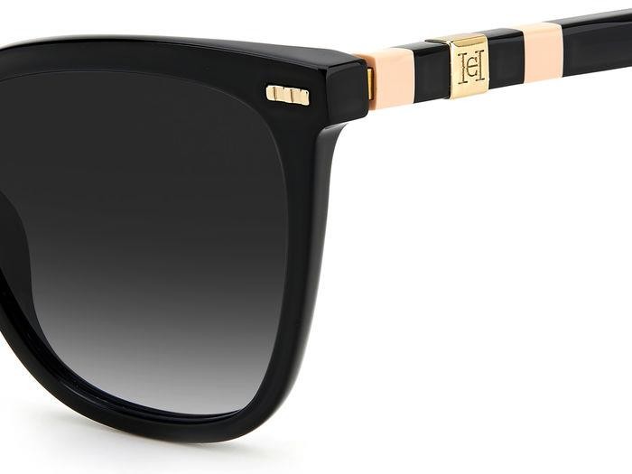 Occhiali da sole Carolina Herrera Ch 0044/S 204976 (3H2 9O) colore black pink forma cat eye lenti dark grey shaded