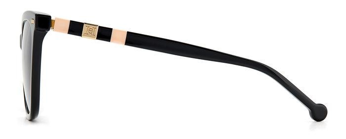 Occhiali da sole Carolina Herrera Ch 0044/S 204976 (3H2 9O) colore black pink forma cat eye lenti dark grey shaded