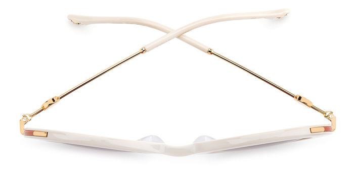 Sonnenbrillen Carolina Herrera Ch 0020/S 204977 (SZJ 4S) farbe ivory form rund gläser burgundy