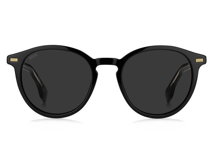 Sonnenbrillen Hugo Boss BOSS 1365/S 205103 (807 IR) farbe black form rund gläser grey