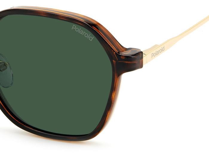 Eyeglasses Polaroid PLD 6183/CS 205127 (06J UC) color gold havana shape geometric lenses green polarized