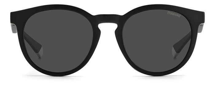 Eyeglasses Polaroid PLD 2132/CS 205145 (003 M9) color matte black shape pantos lenses grey polarized