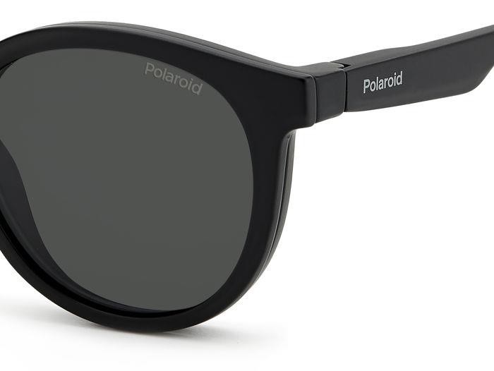 Eyeglasses Polaroid PLD 2132/CS 205145 (003 M9) color matte black shape pantos lenses grey polarized