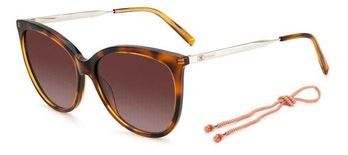 Sonnenbrillen M Missoni MMI 0119/S 205165 (05L HA) farbe avana 2 form rund gläser brown shaded
