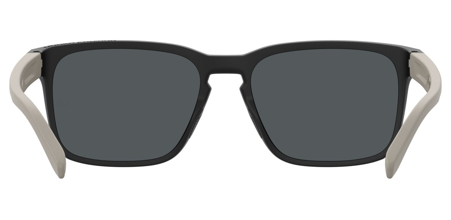 Sunglasses Under Armour Ua Assist 2 205293 087 JO color matte black beige shape rectangle lenses grey bronze mirror