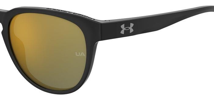 Sonnenbrillen Under Armour UA SKYLAR 205294 (807 SQ) farbe black form rund gläser multilayer gold