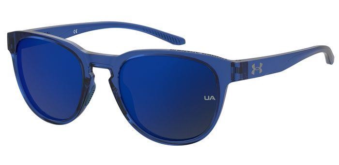 Sonnenbrillen Under Armour UA SKYLAR 205294 (OXZ XT) farbe blue crystal form rund gläser blu sky mirror