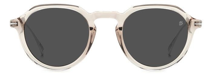 Sunglasses David Beckham DB 1098/S 205308 (79U IR) color mud shape round lenses grey