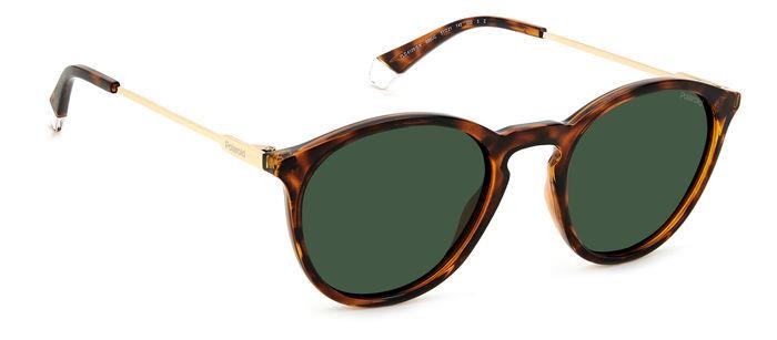 Sonnenbrillen Polaroid PLD 4129/S/X 205331 (086 UC) farbe avana form rund gläser green polarized
