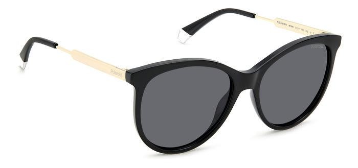 Sonnenbrillen Polaroid PLD 4131/S/X 205333 (807 M9) farbe black form rund gläser grey polarized