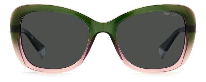 Sonnenbrillen Polaroid PLD 4132/S/X 205334 (IWB M9) farbe verde rosa form rund gläser grey polarized