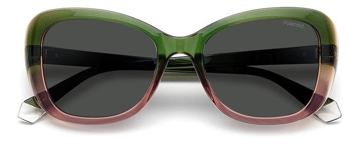 Sonnenbrillen Polaroid PLD 4132/S/X 205334 (IWB M9) farbe verde rosa form rund gläser grey polarized