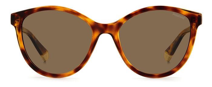 Sonnenbrillen Polaroid PLD 4133/S/X 205335 (086 SP) farbe avana form rund gläser bronze polarized