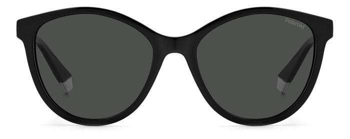 Sunglasses Polaroid PLD 4133/S/X 205335 (807 M9) color black shape round lenses grey polarized