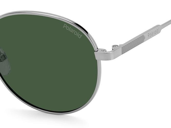 Sonnenbrillen Polaroid PLD 4135/S/X 205337 (6LB UC) farbe ruthenium form rund gläser green polarized