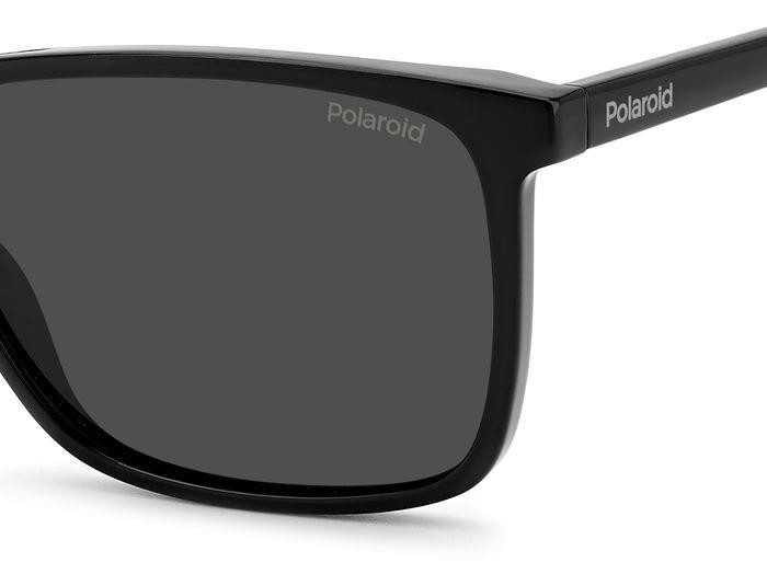 Sunglasses Polaroid PLD 4137/S 205339 (807 M9) color black shape rectangle lenses grey polarized