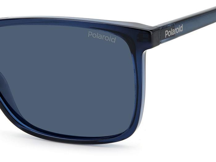 Occhiali da sole Polaroid PLD 4137/S 205339 (PJP C3) colore blu forma rettangolare lenti blue polarized