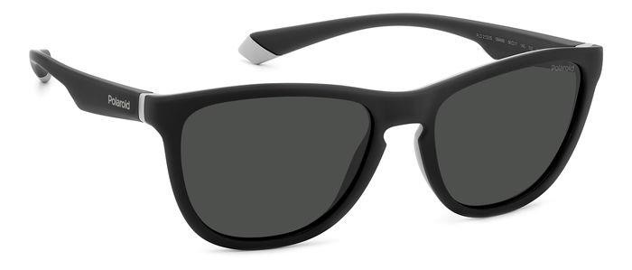 Sunglasses Polaroid PLD 2133/S 205340 (08A M9) color black grey shape square lenses grey polarized