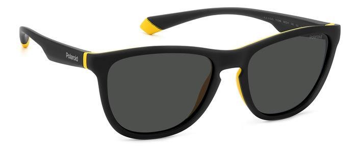 Sunglasses Polaroid PLD 2133/S 205340 (71C M9) color black yellow shape square lenses grey polarized