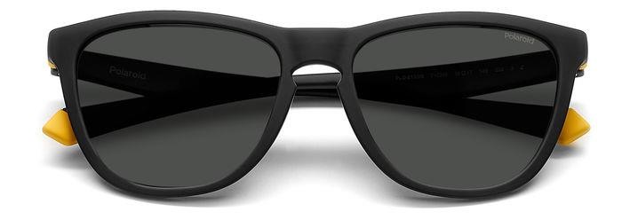 Sunglasses Polaroid PLD 2133/S 205340 (71C M9) color black yellow shape square lenses grey polarized