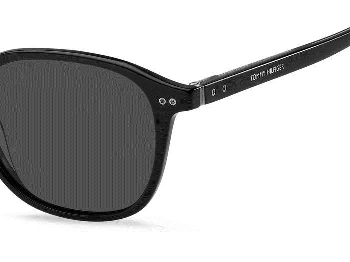 Sonnenbrillen Tommy Hilfiger TH 1939/S 205370 (807 IR) farbe black form rund gläser grey