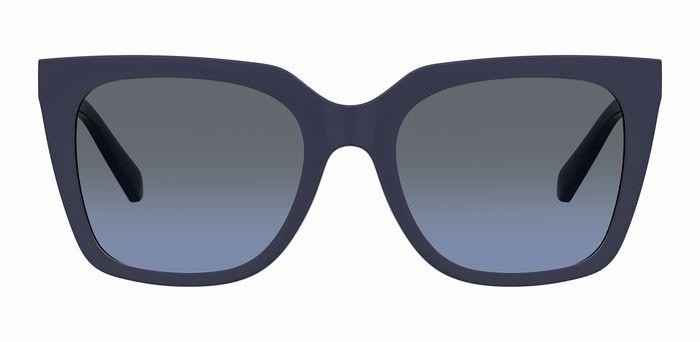 Brillen Moschino Love MOL055/CS 205404 (PJP GB) + clip-on farbe blue form rund gläser grey azure