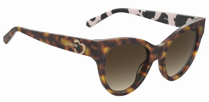 Sonnenbrillen Moschino Love MOL053/S 205405 (1NR HA) form cat-eye 
