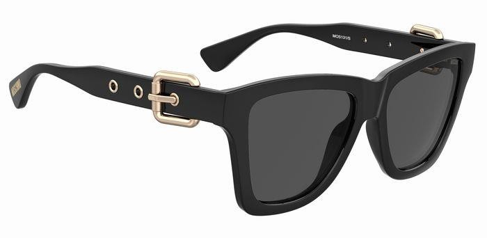 Occhiali da sole Moschino MOS131/S 205415 (807 IR) colore black forma cat eye lenti grey