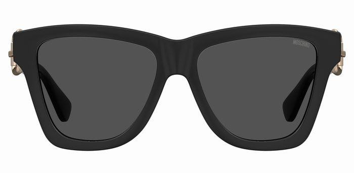 Occhiali da sole Moschino MOS131/S 205415 (807 IR) colore black forma cat eye lenti grey