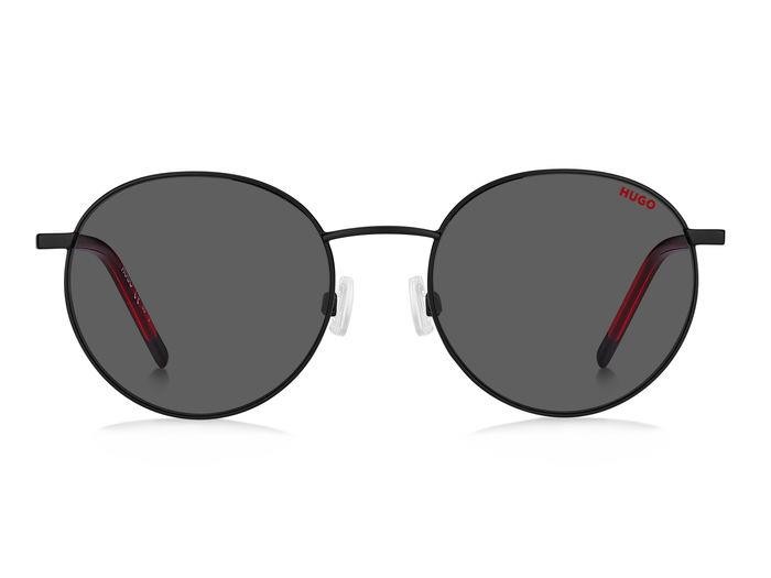Sonnenbrillen Hugo HG 1215/S 205479 (003 IR) farbe matte black form rund gläser grey