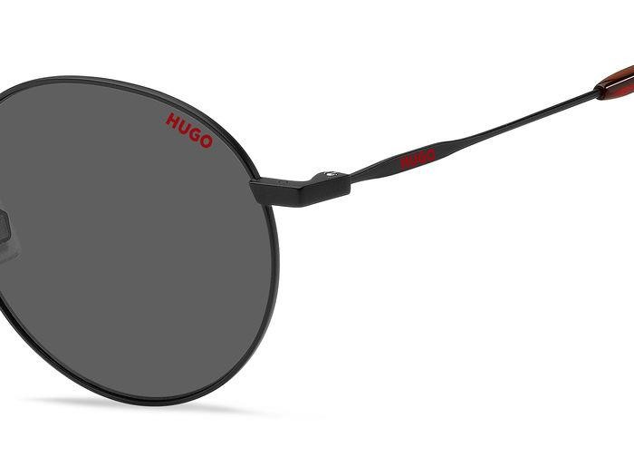 Sonnenbrillen Hugo HG 1215/S 205479 (003 IR) farbe matte black form rund gläser grey