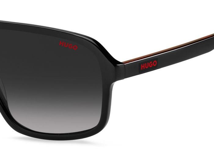 Sonnenbrillen Hugo HG 1195/S 205484 (807 9O) farbe black form unregelmäßig gläser dark grey shaded
