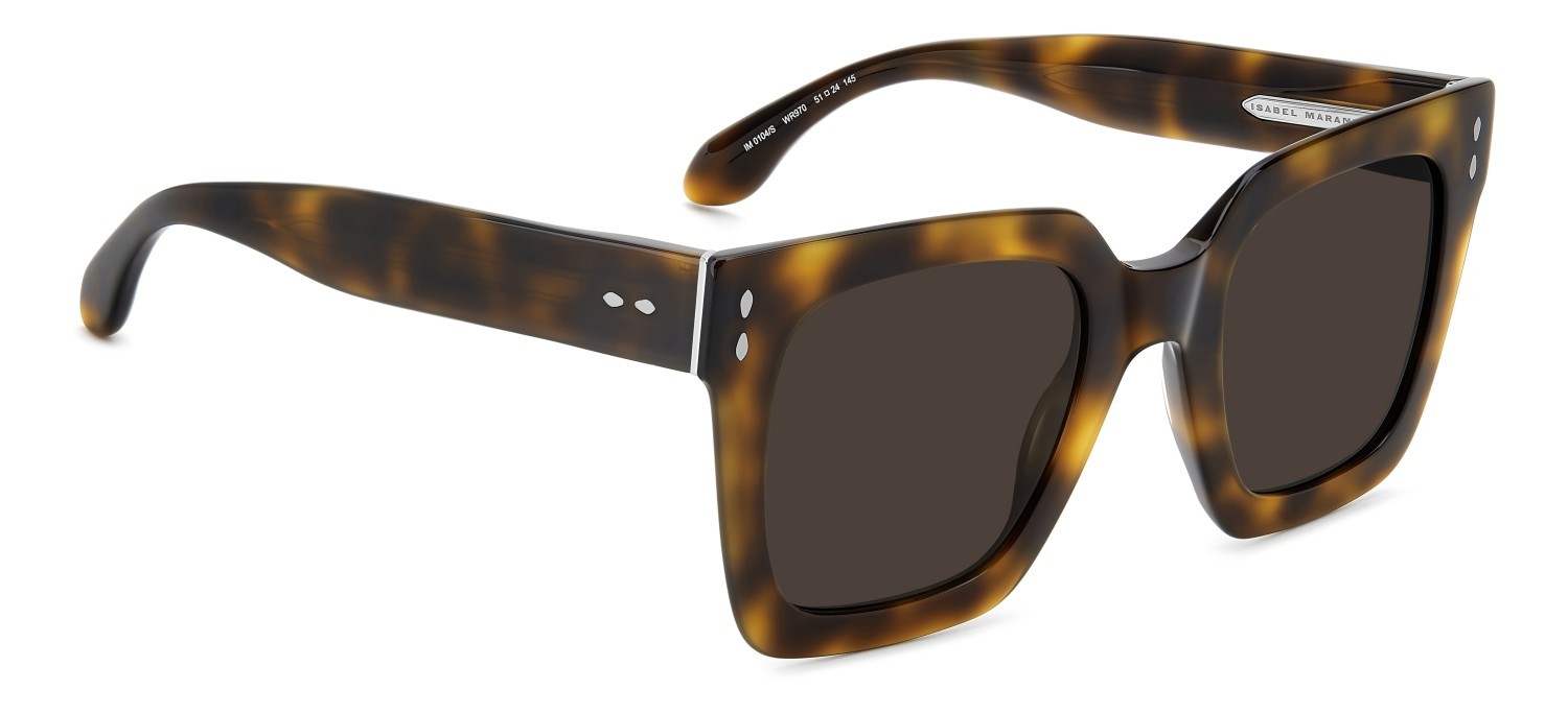 Sunglasses Isabel Marant Im 0104/S 205536 WR9 70 color brown havana shape square lenses brown