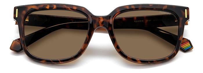 Sunglasses Polaroid PLD 6191/S 205688 (086 SP) color havana shape rectangle lenses bronze polarized