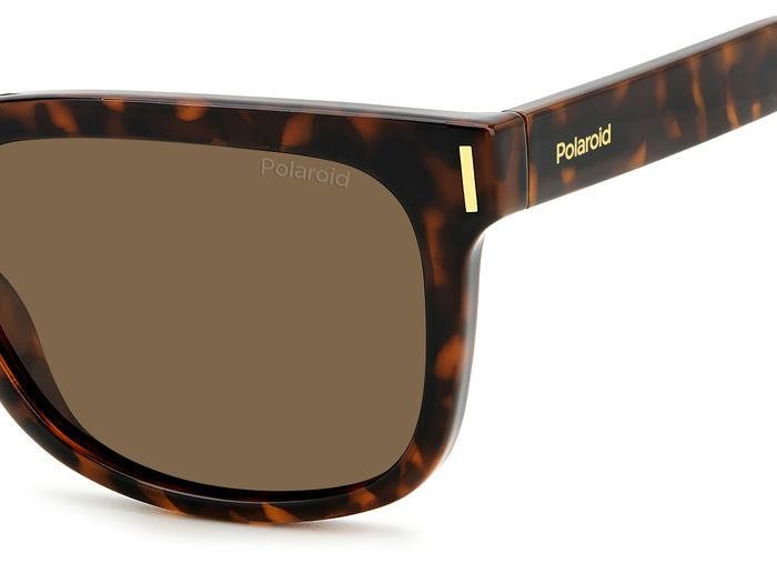 Sunglasses Polaroid PLD 6191/S 205688 (086 SP) color havana shape rectangle lenses bronze polarized